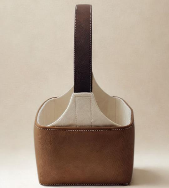 Leather rose bag